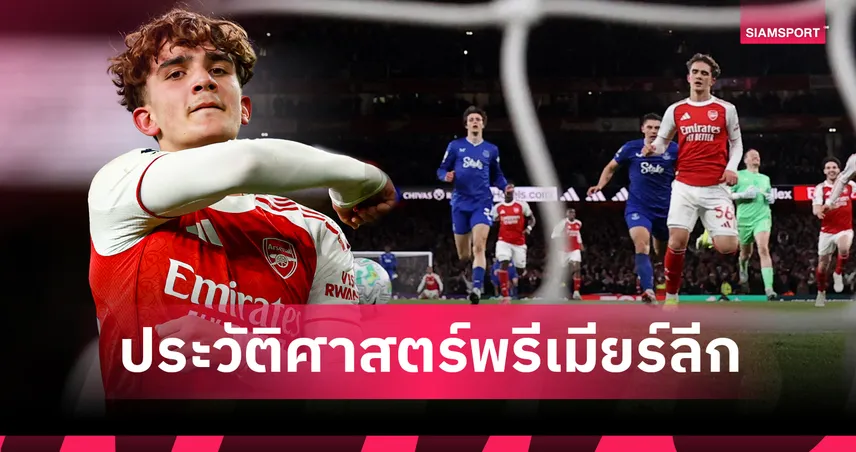 แม็กซ์ ดาวแมน ผงาดแข้งอายุน้อยสุดยิงประตูพรีเมียร์ลีกช่วยอาร์เซน่อลอัดทอฟฟี่ 101078
