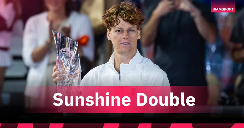 ไร้เทียมทาน!  "ซินเนอร์" ทุบ "เลเฮชก้า" ผงาดแชมป์ไมอามี่ โอเพ่น 2026  101740