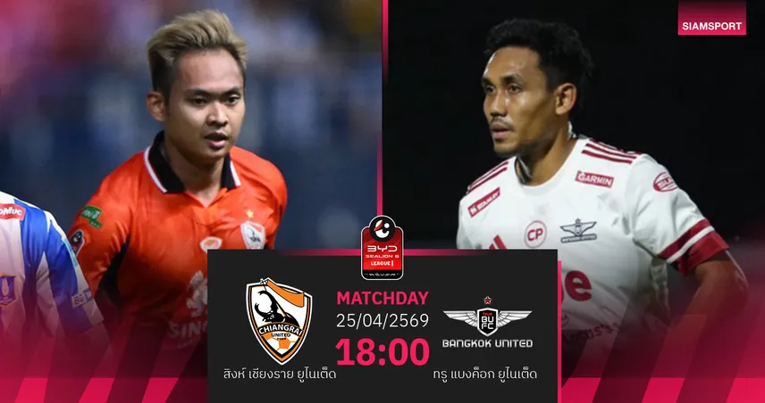 วิเคราะห์บอล สิงห์ เชียงราย พบ ทรู แบงค็อก (25 เม.ย.69) : แข้งเทพบุกเก็บชัย  102857