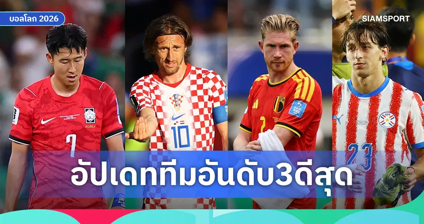 3ทีมตีตั๋วแล้ว! ส่องสถานการณ์ "อันดับ 3 ที่ดีที่สุด" บอลโลก 2026 เกาหลีใต้ ลุ้นเหนื่อย สกอตแลนด์ ร่อแร่
