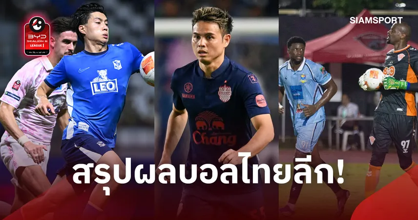 ผลบอลไทยลีก บุรีรัมย์แซงระยอง 3-2 ผงาดจ่าฝูง อุทัยธานีรั้งรองฝูง บีจีบดเจ๊า  110540