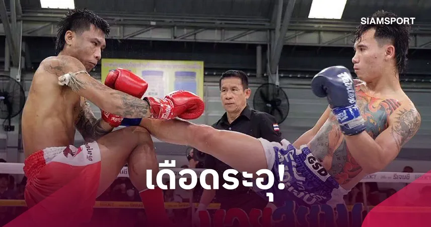 ศึกมวยไทย 7 สี เดือดระอุ! ดอกไม้ป่า ต่อยหมัดเผด็จศึก สิงห์ดำ ยก 3