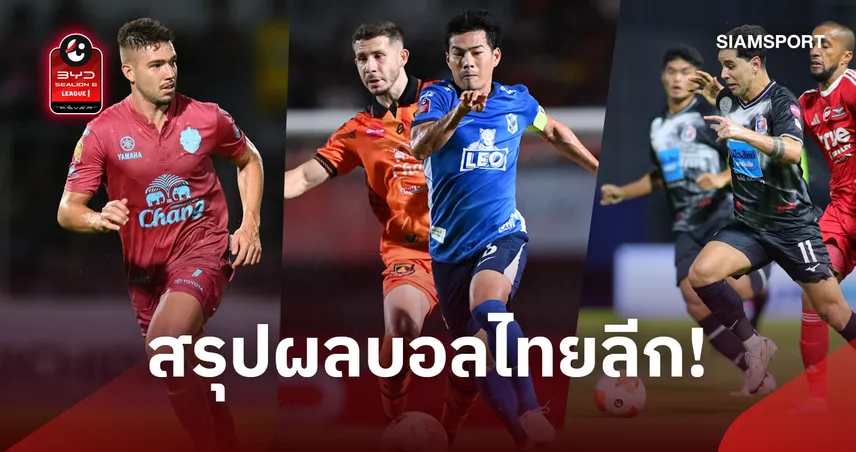 สรุปผลบอลไทยลีก บุรีรัมย์เฉือนชัยยึดจ่าฝูง ท่าเรือบุกอัดแบงค็อก 2-0