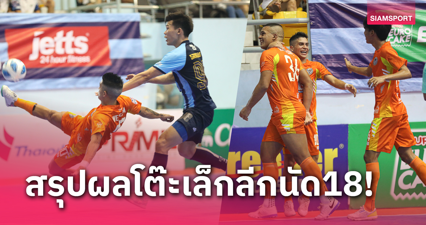 ห้องเย็นท่าข้าม ทวงฝูงคืนบุกอัดบลูเวฟ 2-0, แบงค็อกฯถล่มโหดศึกฟุตซอลลีก