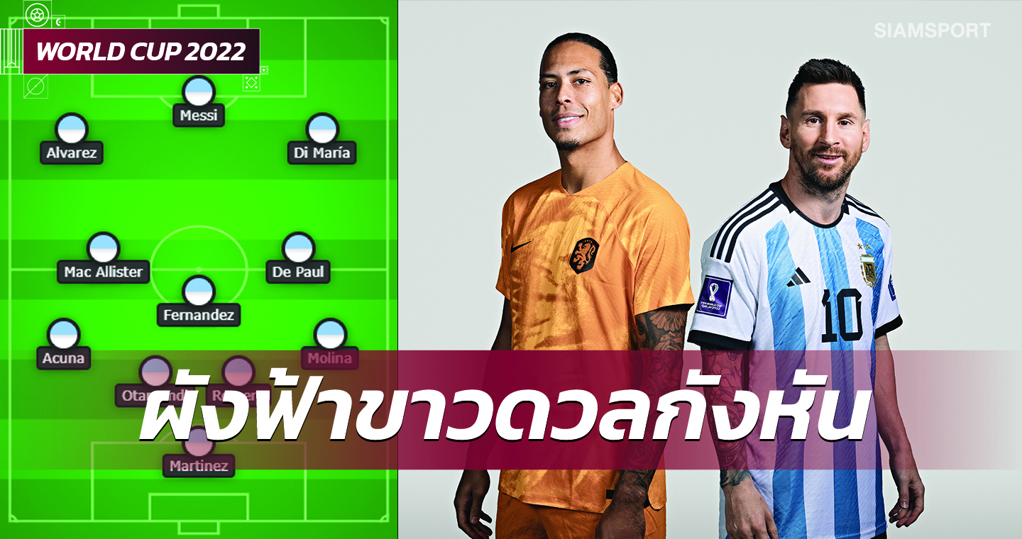 เมสซี่ นำทัพ-ดิมาเรีย คัมแบ็ก!ส่องไลน์อัพ อาร์เจนตินา บู๊ เนเธอร์แลนด์