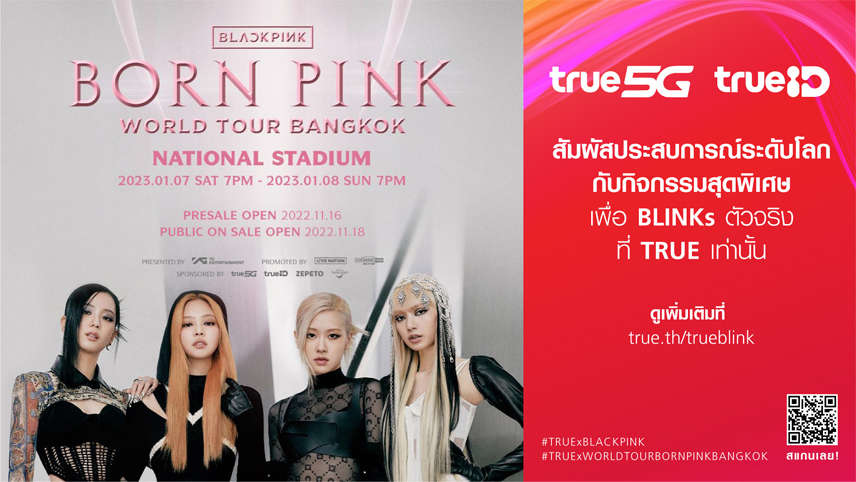 ชาว BLINKs พร้อมมั้ย…ทรู 5G และทรูไอดี แบรนด์ชั้นนำระดับเวิลด์คลาส