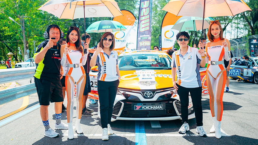 Compact Family Club โชว์ฟอร์มกระหึ่มสะพานหิน จ.ภูเก็ต ขึ้นโพเดียมยกทีมสนาม 2 Toyota Gazoo Racing Motorsport 2023