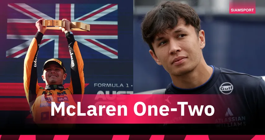 นอร์ริสซิวแชมป์ F1 ออสเตรีย 2025 แมคลาเรนเหมาโพเดียม อัลบอน DNF 3 สนามติด 84516