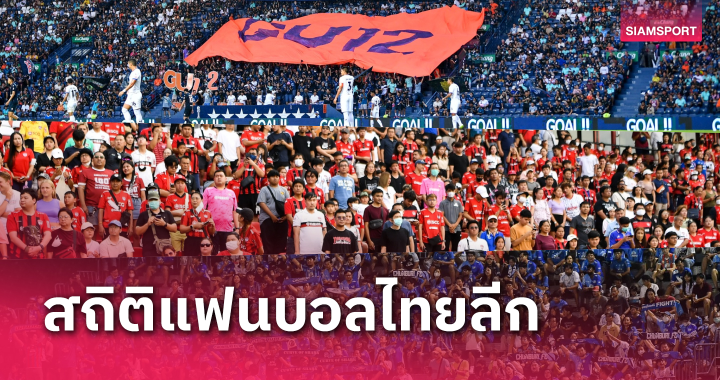 ผ่าน 3 นัดไทยลีกแฟนบอลเข้าสนาม 116,081 คน