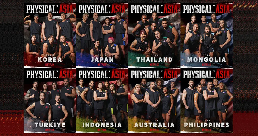Netflix อัปเดต “คนแกร่งแข่งอึด: ศึกแห่งเอเชีย (Physical: Asia)” เผยโปสเตอร์ 48 ผู้เข้าแข่งขันจาก 8 ประเทศ เตรียมสตรีมตุลาคมนี้