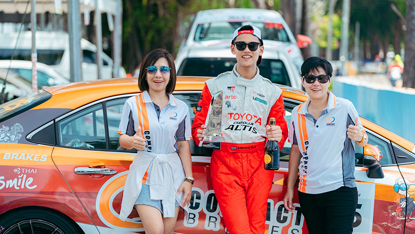 คอมแพ็ค เบรก ระเบิดฟอร์มบางแสนกรังด์ปรีซ์ ประเดิมโพเดียมสนามแรก Toyota Gazoo Racing Motorsport 2023