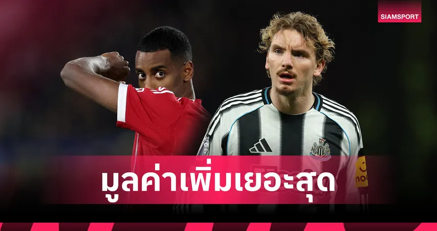 อิซัค-โวลเทอมาเดอ ติดโผ! 10 แข้งมูลค่าเพิ่มพุ่งสุดปี 2025