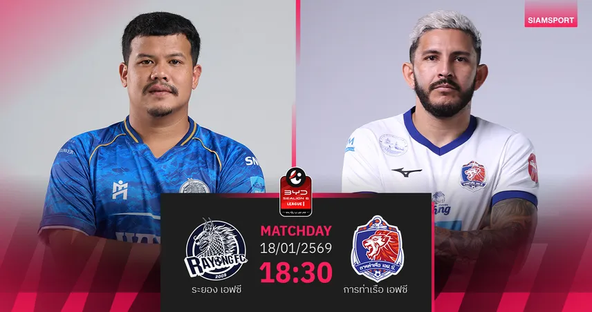 วิเคราะห์บอล ระยอง พบ การท่าเรือ (18 ม.ค.69) : การท่าเรือบุกเก็บชัย