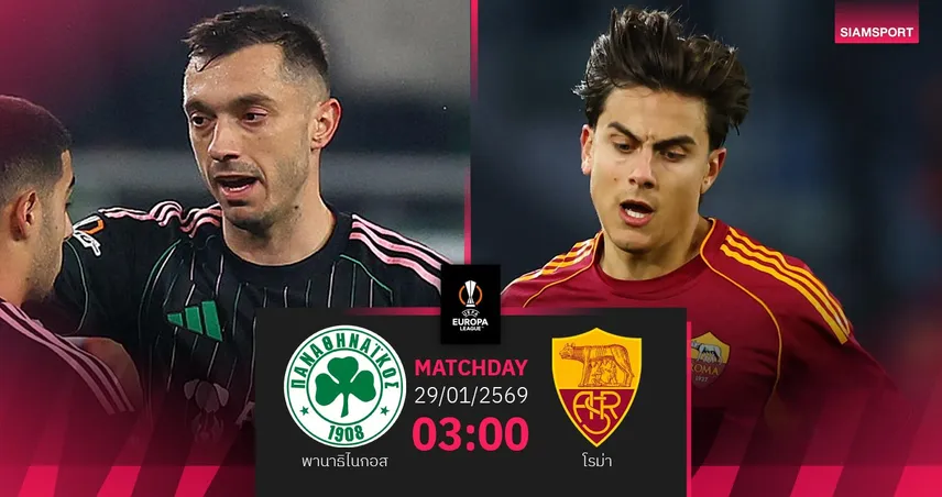 วิเคราะห์บอล พานาธิไนกอส vs โรม่า 29 ม.ค. 69 : หมาป่าล่าชัยหมายตาท็อป 8