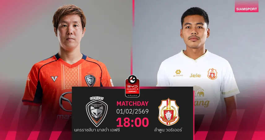 วิเคราะห์บอล นครราชสีมาฯ พบ ลำพูน (1 ก.พ.69) : ลำพูนมีแต้มกลับรัง 99279