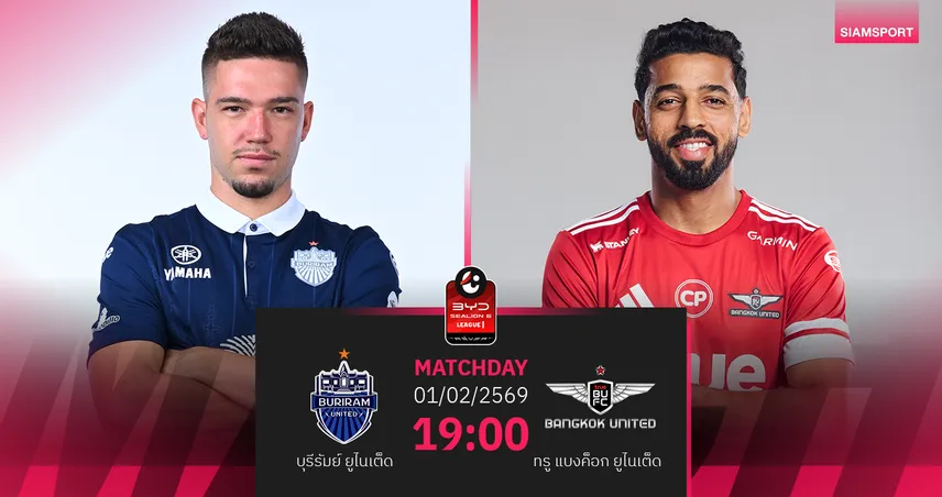 วิเคราะห์บอล บุรีรัมย์ พบ ทรู แบงค็อก (1 ก.พ.69) : บุรีรัมย์ล่าชัยต่อเนื่อง 99282