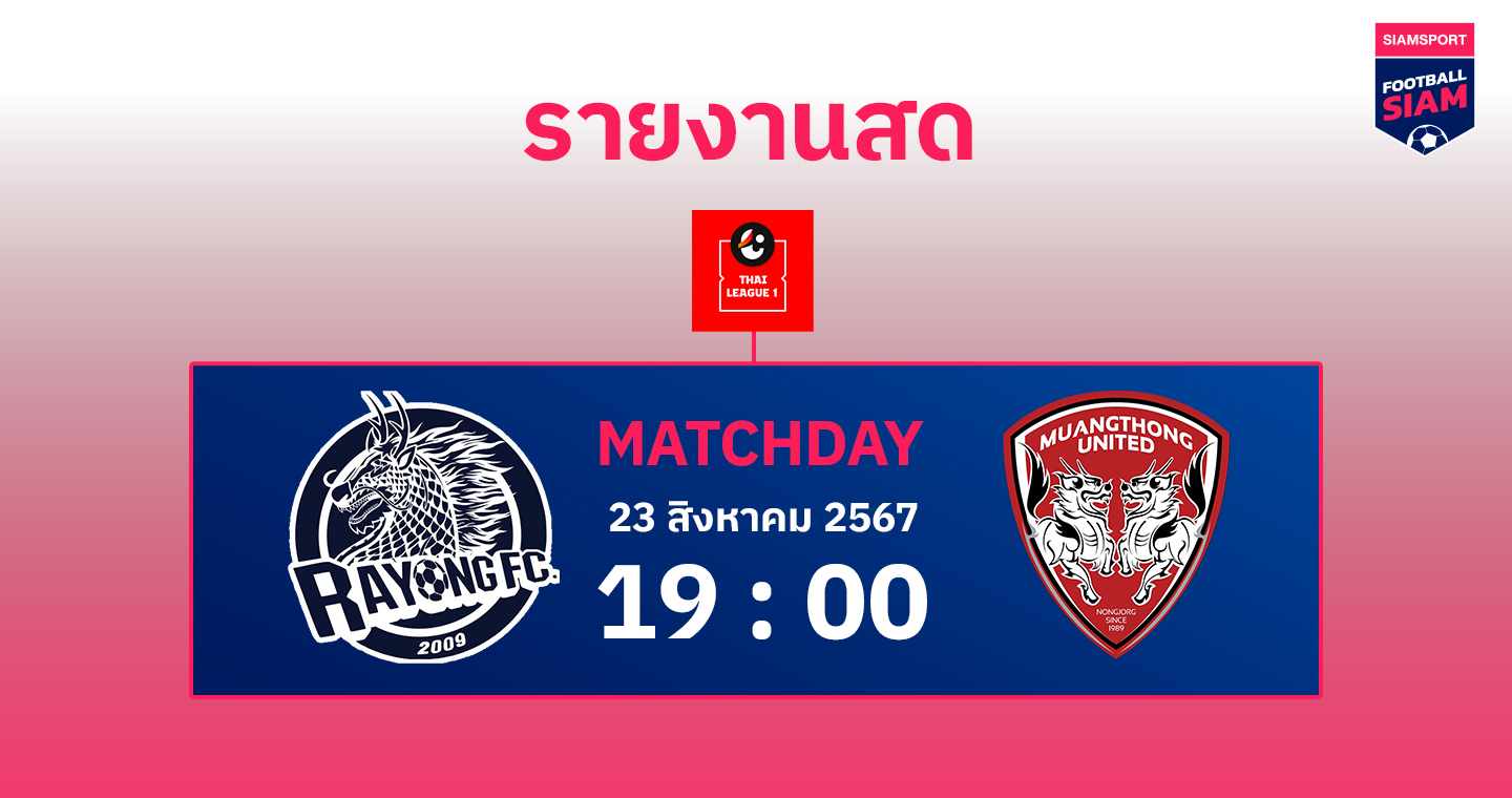 Thrilling Matchday 3: Rayong FC Faces Muang Thong United in Thai Soccer League 2024-25 - News Directory 3