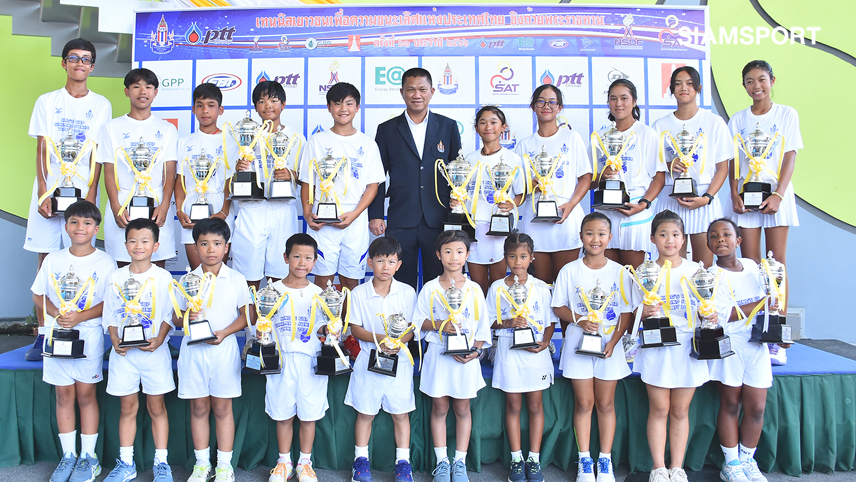 "แดนไทย-จิณห์นิภา"ครองแชมป์รุ่น 14 ปีเทนนิสเยาวชนปทท.