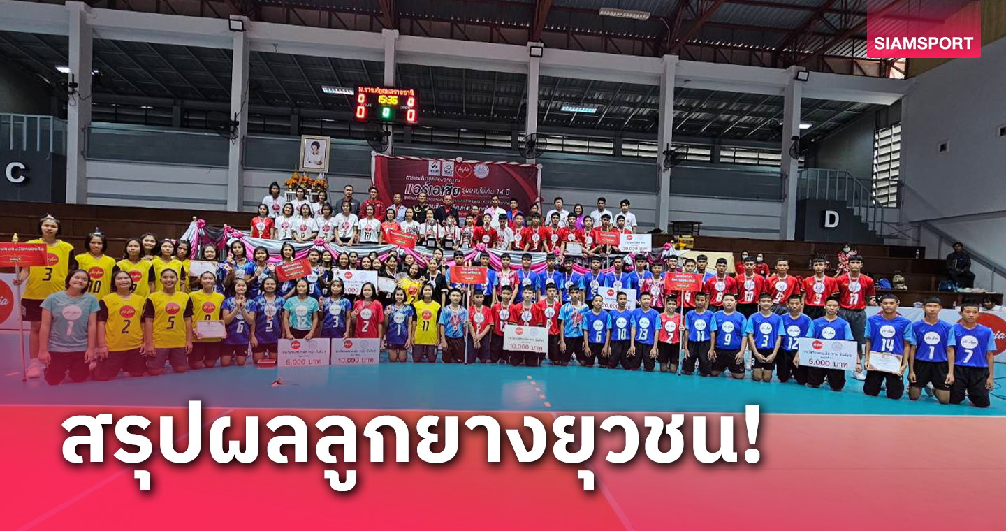 หนุ่มอัสสัมฯ-สาวนครนนท์ ซิวแชมป์วอลเลย์บอล 14 ปี ปทท.