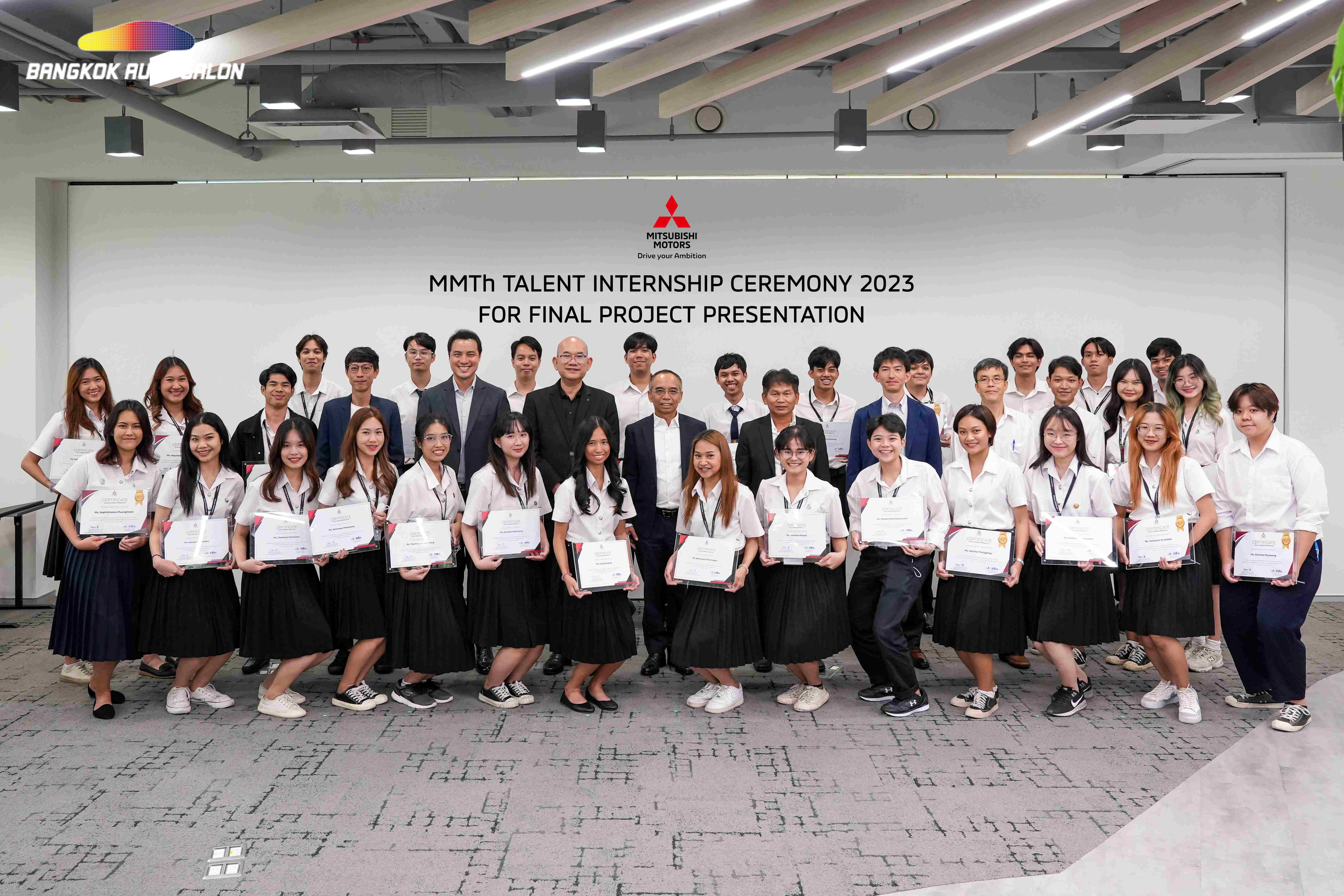 มิตซูบิชิ มอเตอร์ส ประเทศไทย มอบ 5 รางวัล จากผู้สำเร็จโครงการ MMTh Talent Internship Program ครั้งที่ 5