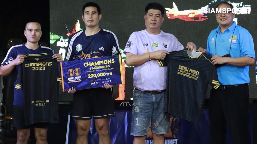 สมราคาเต็ง! "เสกสรรค์-ยศนันท์"ผงาดแชมป์ตะกร้อคู่เบย์ฮิลล์ภูเก็ตฯ