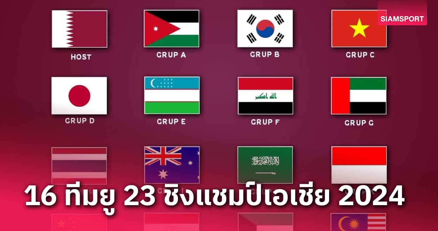 ไทยอยู่โถ 3!ได้ครบแล้ว 16 ทีมรอบสุดท้าย ยู-23 ชิงแชมป์เอเชีย 2024