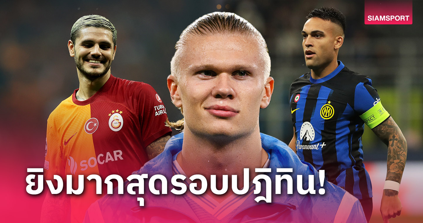 เออร์ลิง ฮาลันด์ ยืนหนึ่งแต่ทิ้งที่2ไม่ห่าง!ท็อป10ยอดดาวยิงปี2023